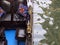 Romantic gondola on a canal in Venice Italy