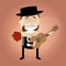 Romantic guitar player