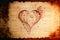 Romantic Heart and Music Parchment Paper - Generative AI