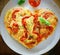 Romantic heart shaped Italian pizza