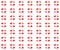 Romantic hearts background pattern in two colors