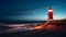 Romantic Lighthouse At Dusk: A Captivating Cabincore Scene