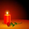 Romantic love candle