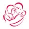 Romantic love couple icon