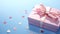 Romantic love wrapped in a beautiful gift box generated by AI