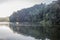 Romantic morning scenery of Huai Pang tong Reservoir and pine forests at Pang Oung,Pang Tong Royal Development Project,Ban Ruam Th