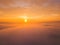 Romantic panoramic view with clouds flying over the bridge