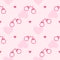 Romantic pattern with a pink handcuffs