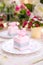 Romantic pink cake