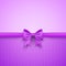 Romantic purple background with cute bow and