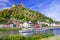 Romantic river cruises over Rhein - medieval Cochem town. German