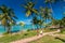 Romantic scene of love couples on the beach at Trat in Thailand