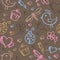 Romantic seamless pattern