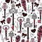 Romantic seamless pattern. Valentine day