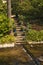 Romantic stairs at the oos river spa park of Baden-Baden