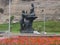 Romantic statue at the coastline in Chorrillos, Lima