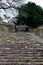 Romantic stone staircase, outdoor, Villers la Ville, Belgium