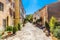 Romantic Street In The City Of Collobrieres-France