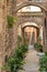 Romantic street in the historic Italian city