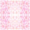 Romantic sweet charming pink hearts pattern background.