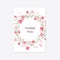 Romantic tender floral design for wedding invitation