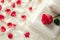 Romantic valentine's day towel with decoration ideas for special celebrations