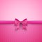 Romantic vector pink background with cute bow and