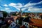 Romantic View of Castle and Roofs of Cesky Krumlov