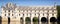 Romantic view Chenonceau castle