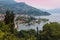 Romantic view of Pallanza city on lake Maggiore at sunset, Piedmont