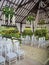 Romantic wedding setup in the gazebo