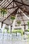 Romantic wedding setup in the gazebo