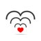 Romantic Wifi love symbol. Vector illustration