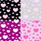 Romanticism heart seamless pattern Vector