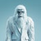 The Romanticism Minimalism A Solarized Portrait Of A White Gorilla In A Suit