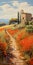 Romanticized Views Of French Countryside An Iconic Path In Fantastic Realism