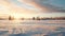 Romanticized Winter Landscape In Rural Finland: Serene Scenes Of Snowy Country Life