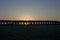 Rome:The aqueducts park at sunrise