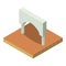 Rome arch icon, isometric style