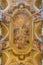 Rome - ceiling fresco (Triumph of Franciscans order - Trionfo dell'Ordine) by Francescano del Baciccio in church