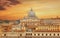 Rome city Vatican skyline view