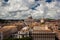 Rome and cloudy skyscape overview