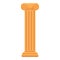 Rome column icon cartoon vector. Ancient history