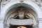 Rome, Detail of Acqua Paola Fountain `Il Fontanone` in Janiculum Hill