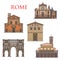 Rome famous architecture, Italy landmark buildings