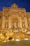 Rome - Fontana di Trevi in evening