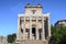 Rome forum by day. View of the Temple of Antoninus and Faustina