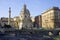 Rome The Forum Of Trajan. archeological dig column