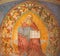 Rome - The fresco of God the Father by Antoniazzo Romano (1430 - 1510) in st. Ann chapel of church San Pietro in Montorio.