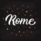 Rome hand lettering